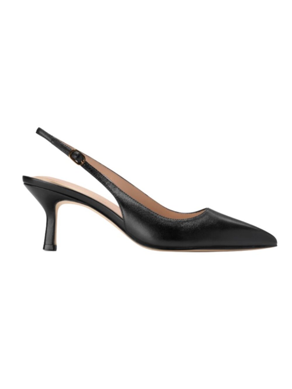 Cole Haan Women’s Hansell Leather Slingback Pumps – Black